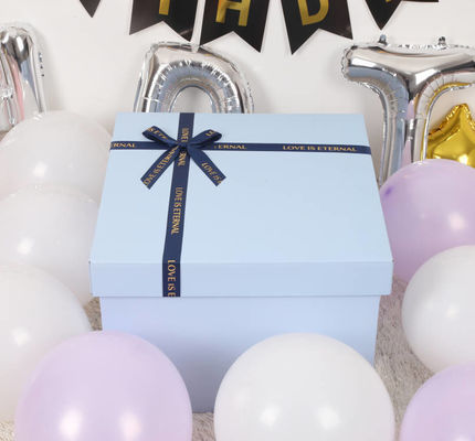 Aanpassen einde Boetiek Luxe Paper Gift Box Met Ribbon Deksel Voor Verjaardag Kerstmis