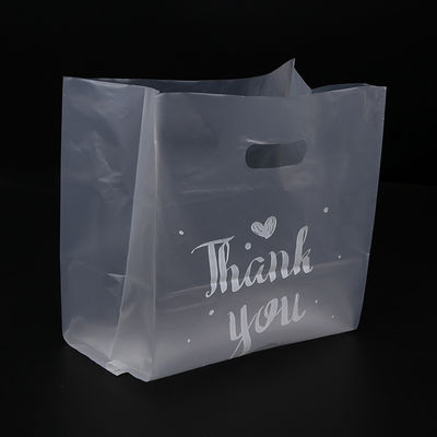 Gepersonaliseerde Eco Friendly Tote Bag THANKYOU Plastic Shopping Bag met 50-200 micron Dikte