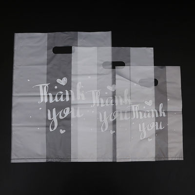 Gepersonaliseerde Eco Friendly Tote Bag THANKYOU Plastic Shopping Bag met 50-200 micron Dikte