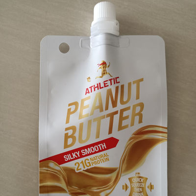 0.15 mm Dikte Bruin Mylar 90 g Aluminiumfolie Spout Pouch voor Fruit Puree Verpakking