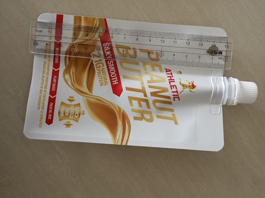0.15 mm Dikte Bruin Mylar 90 g Aluminiumfolie Spout Pouch voor Fruit Puree Verpakking