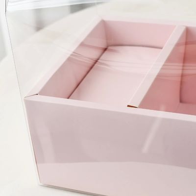 DIY transparante bloemen cake dozen PVC bruiloft kerst verpakking verjaardag cadeau met handvaten