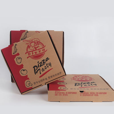 Geplatte dozen 9 inch gegolfde wegwerppapier lunchdoos voor bakken en takeaway