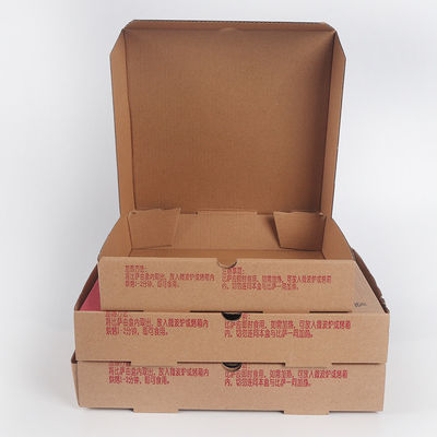Geplatte dozen 9 inch gegolfde wegwerppapier lunchdoos voor bakken en takeaway