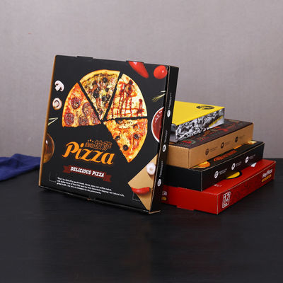 Geplatte dozen 9 inch gegolfde wegwerppapier lunchdoos voor bakken en takeaway