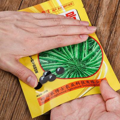 25g 50g aangepaste plastic zak met logo afdruk kleine gealuminiseerde zak tomatenzaad verpakking