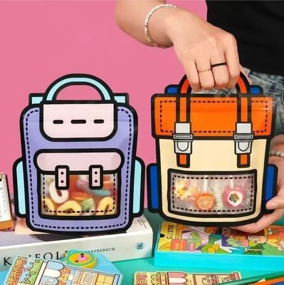 Vensteropendend zelfverzegelbaar zakje voor schattige cartoonvormige verpakkingen van snacks en snoep