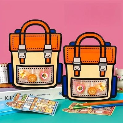 Vensteropendend zelfverzegelbaar zakje voor schattige cartoonvormige verpakkingen van snacks en snoep