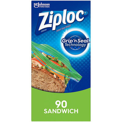 Dagelijkse voedselverpakking LDPE-vriezer Ziplock zakken voor broodjes snacks in aangepaste kleur