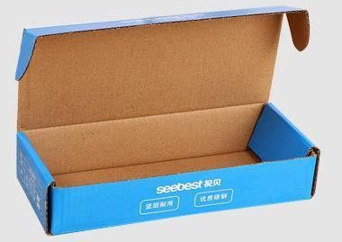 Vernis van gegolfd karton blinde doos voor op maat af te scheuren Boxycharm Kraft papier zak
