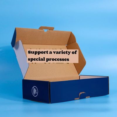 Vernis van gegolfd karton blinde doos voor op maat af te scheuren Boxycharm Kraft papier zak