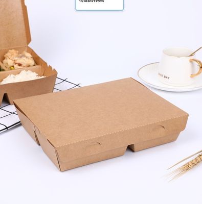 Handwerkpapier gedrukte containerbak voor sushi Slim Japanse verpakkingen weg te nemen Wegwerp