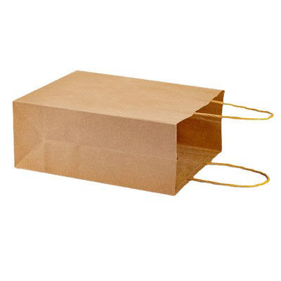Flexiloop Handle Customized Logo Geaccepteerd Kraft papieren zakken voor boutique gift shopping
