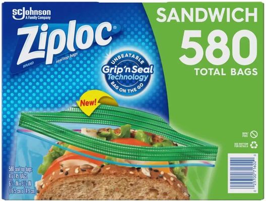 Kunststof PP diepdruk Gemakkelijk open tabbladen Sandwich LDPE vriezer ritssluitingszakken