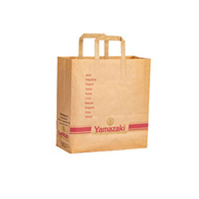 Flexiloop Handle Customized Logo Geaccepteerd Kraft papieren zakken voor boutique gift shopping