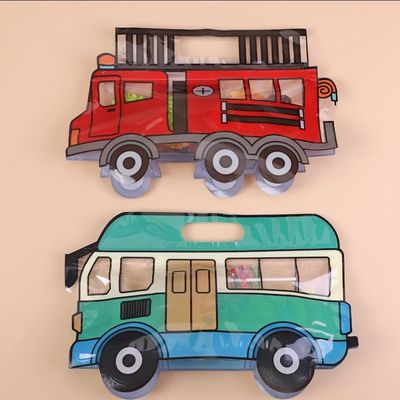 CMYK 4 Kleurloos gedrukte schoolvormige standzak voor kindercadeautjes
