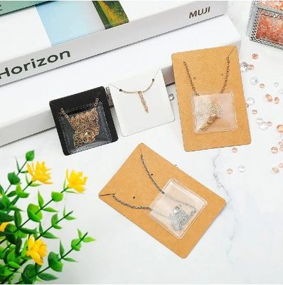 Zelfklevend zegel Juwelen Display Card 2023 Custom Necklace Ohrring Card met logo