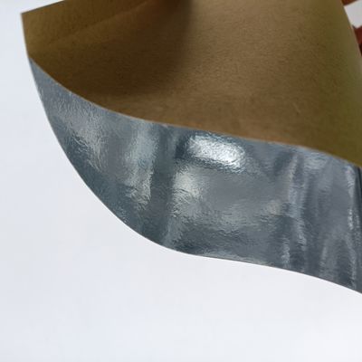 0.14 mm dikte milieuvriendelijke kraftafdrukzak met aluminiumfolie en gravure