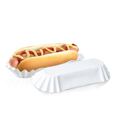 Eenmalige verpakking voor 6' Food White Fluted Sandwiches Hamburgers en meer in aseptische doos