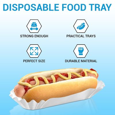 Eenmalige verpakking voor 6' Food White Fluted Sandwiches Hamburgers en meer in aseptische doos