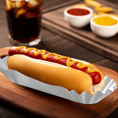 Eenmalige verpakking voor 6' Food White Fluted Sandwiches Hamburgers en meer in aseptische doos