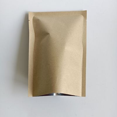 0.14 mm dikte milieuvriendelijke kraftafdrukzak met aluminiumfolie en gravure
