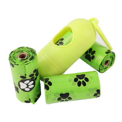 Huisdier hond kat plastic vuilniszak met afbreekbaar materiaal PE-eenheid rol en OEM-logo