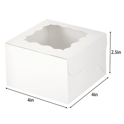 Gepersonaliseerde kleur 10x10x10 vierkante cake dozen voor het verpakken van desserts en gebak