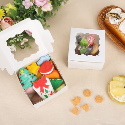 Gepersonaliseerde kleur 10x10x10 vierkante cake dozen voor het verpakken van desserts en gebak