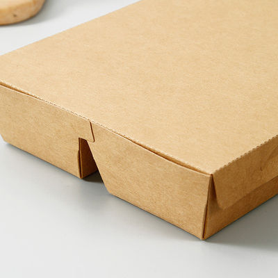 Gepersonaliseerde snackverpakkingen Kraftpapier Fastfood verpakkingsdozen wegwerp 5 S