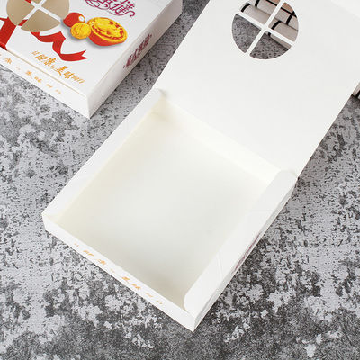 Baking Pastry Gift Box Heerlijke voedselverpakking met 300G witte kaart en W9 materiaal