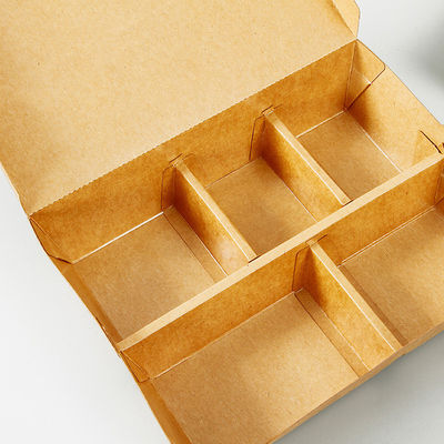 Gepersonaliseerde snackverpakkingen Kraftpapier Fastfood verpakkingsdozen wegwerp 5 S
