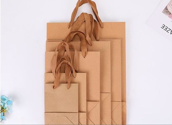 Gravnre Drukwerk Recyclebare krafthandsak voor huishoudelijke producten