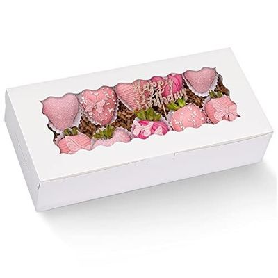 10 12 &quot;Inch High Cheese Cake Cupcake Paper Bakery Box met helder raam