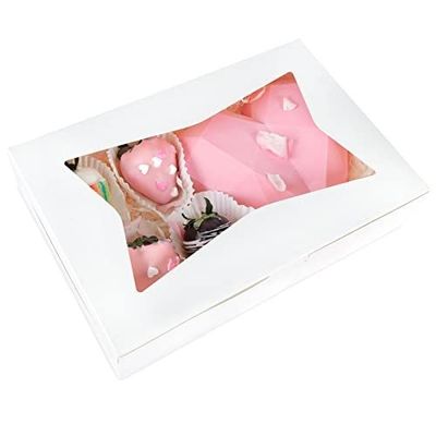 10 12 &quot;Inch High Cheese Cake Cupcake Paper Bakery Box met helder raam
