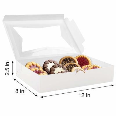 10 12 &quot;Inch High Cheese Cake Cupcake Paper Bakery Box met helder raam