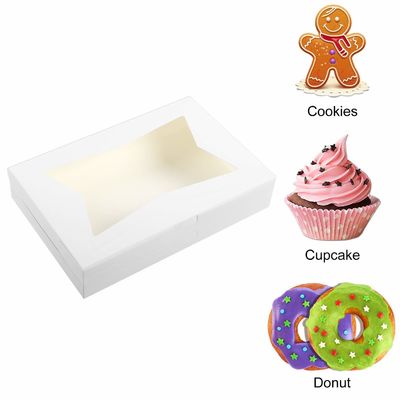 10 12 &quot;Inch High Cheese Cake Cupcake Paper Bakery Box met helder raam