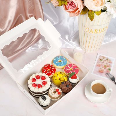 Klantenspecifieke vereiste voldaan 12x12x12 Custom Size Cupcake Dozen met heldere ramen