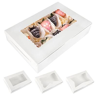 Klantenspecifieke vereiste voldaan 12x12x12 Custom Size Cupcake Dozen met heldere ramen