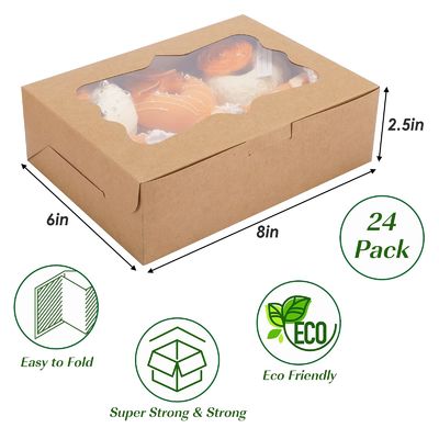Koekjes Bakkerij Dozen Pastry Muffins Dessert Party Favoriet Dozen Cupcakes met Venster
