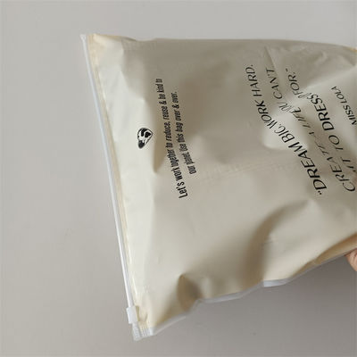 Aanpassen van elke kleur Vochtbestendige polyzakken voor schoenen en kleding Frosted Zipper Bag