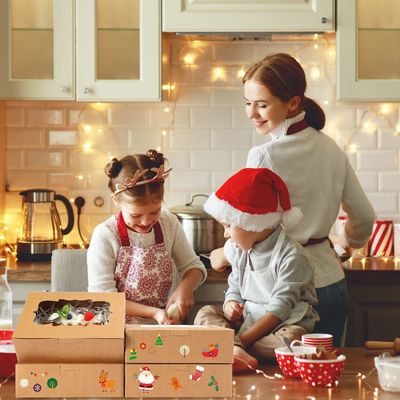 Witte voedingsmiddelen Craft Paper Bakery Koekjes Verpakking Met PVC Venster