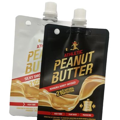 Beveiliging gegarandeerd Custom PET/VMPET/PE Transparent Nozzle Bag voor Top Juice Storage