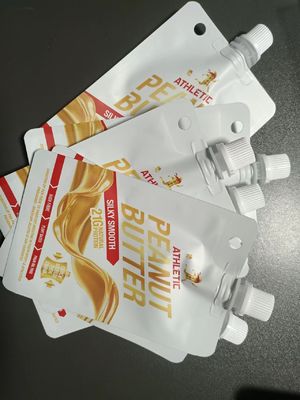 Beveiliging gegarandeerd Custom PET/VMPET/PE Transparent Nozzle Bag voor Top Juice Storage