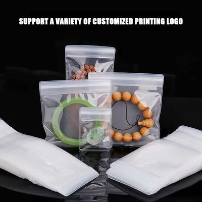 Gepersonaliseerd logo biologisch afbreekbaar plastic ritszak voor juwelenverpakking en verzending