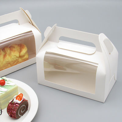 Gepersonaliseerde Kcraft papier vouwcake doos met venster cadeaubon en ISO9001 gecertificeerd