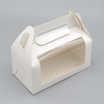 Gepersonaliseerde Kcraft papier vouwcake doos met venster cadeaubon en ISO9001 gecertificeerd