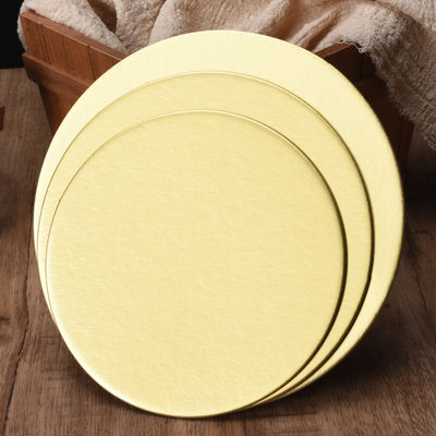 Gouden Taart Borden Karton Voedsel Drank glad Taart Drum Ronde vorm voor Taartwinkel