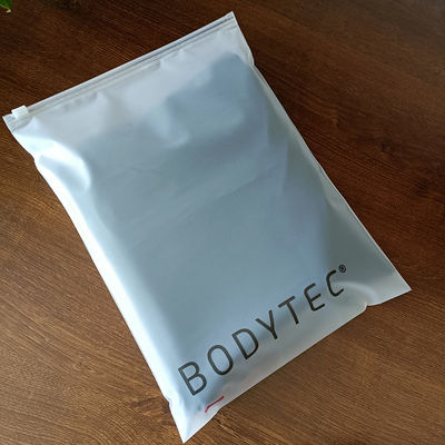 Custom Low MOQ Plastic Zipper Bag Shrink Bag voor kleding Zipper Frosted