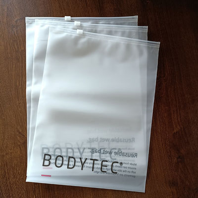 Custom Low MOQ Plastic Zipper Bag Shrink Bag voor kleding Zipper Frosted